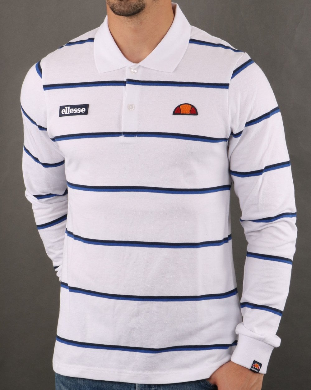 Ellesse Maffio Rugby Shirt White