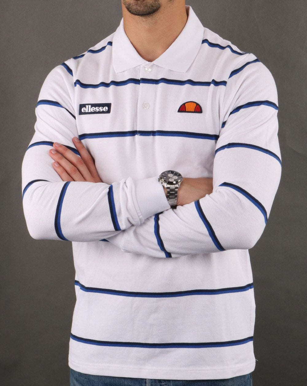 Ellesse Maffio Rugby Shirt White