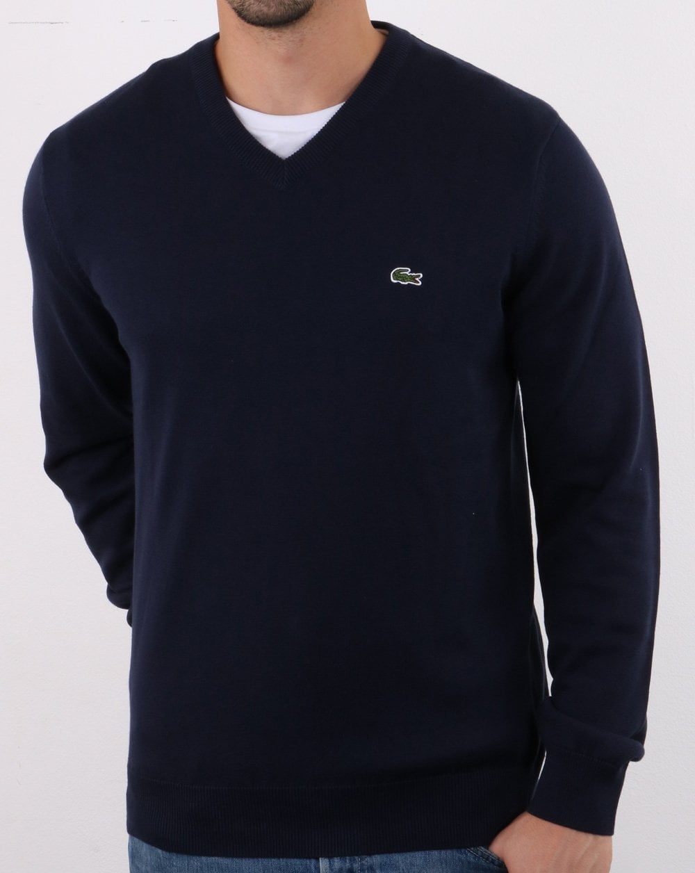Lacoste V-neck Jumper Navy