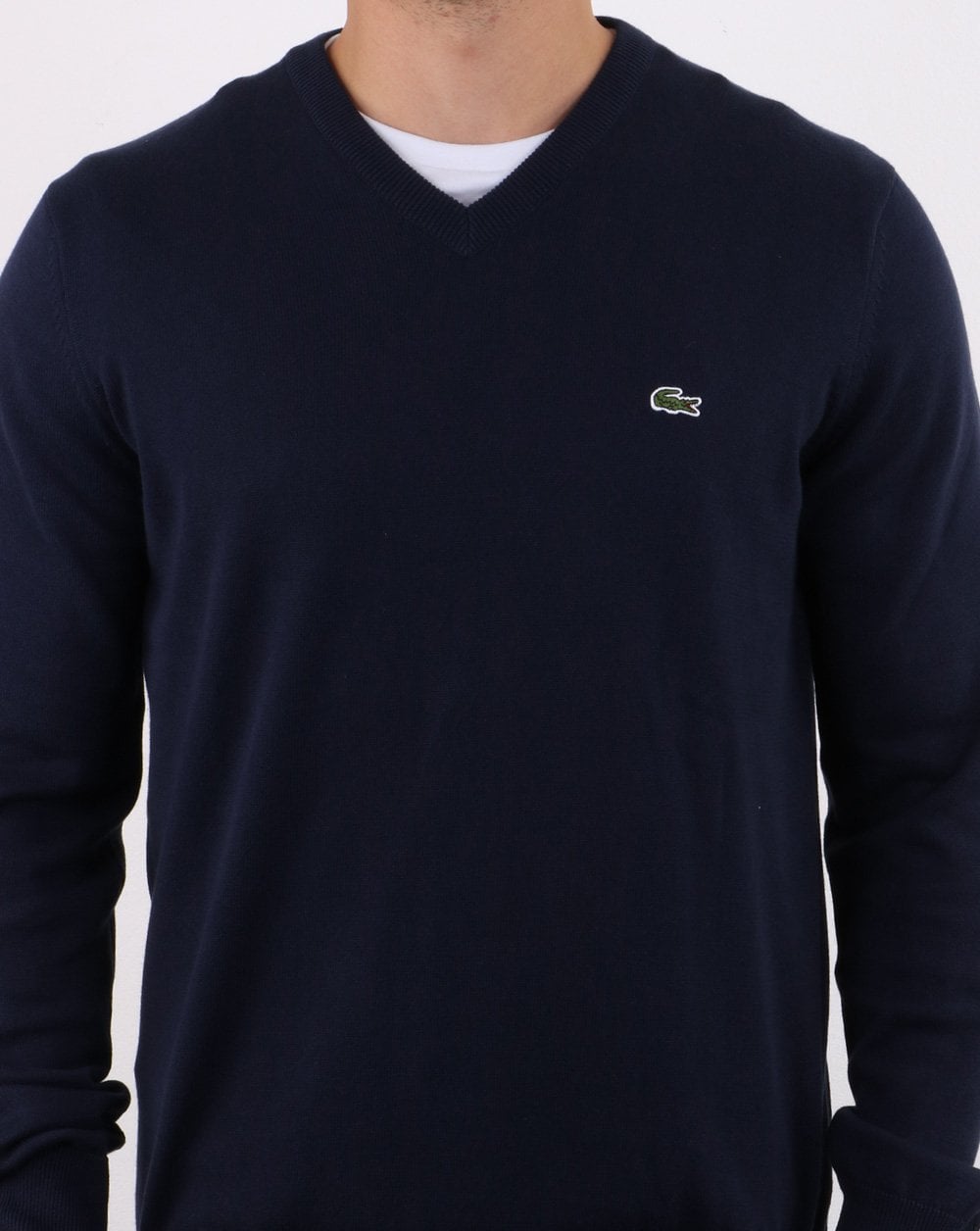 Lacoste V-neck Jumper Navy