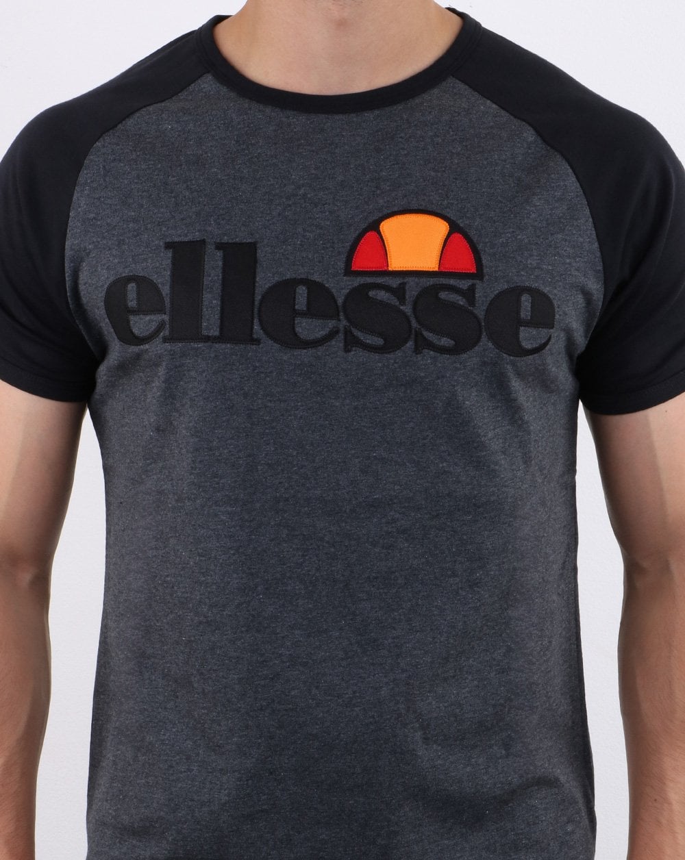 Ellesse T Shirt Dark Grey/Black