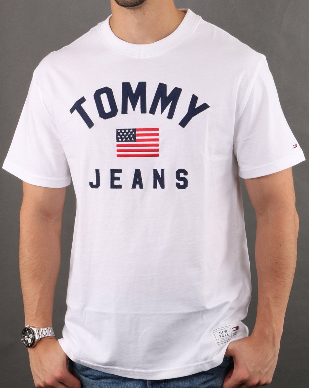Tommy Hilfiger Usa Flag T-shirt White