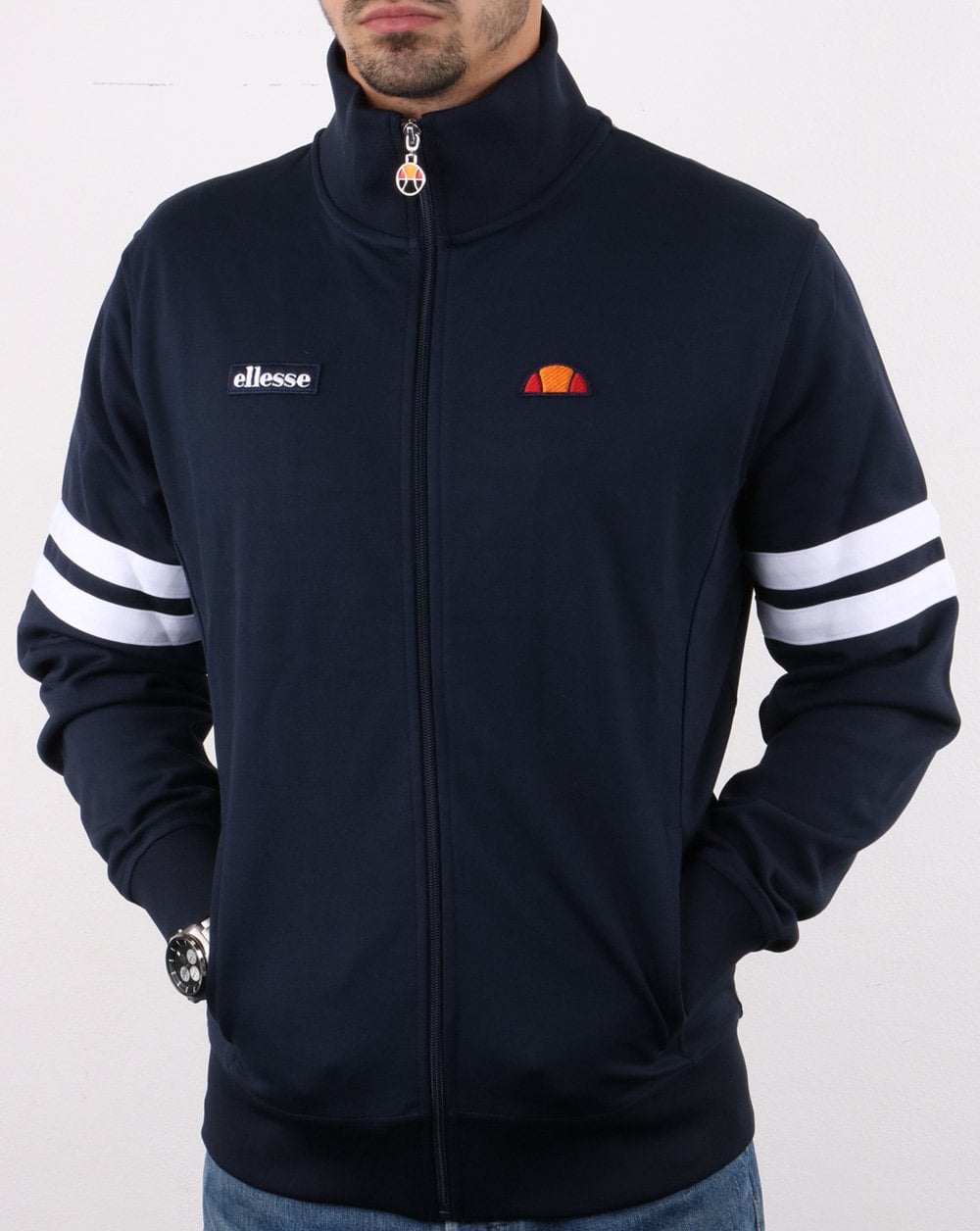 Ellesse Roma Track Top Navy/White