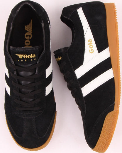 Gola Harrier Suede Trainer Black/White