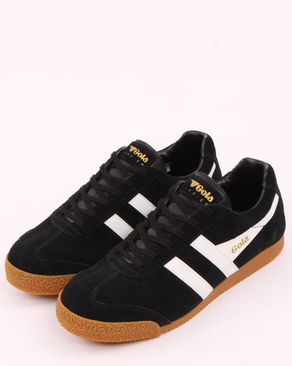 Gola Harrier Suede Trainer Black/White