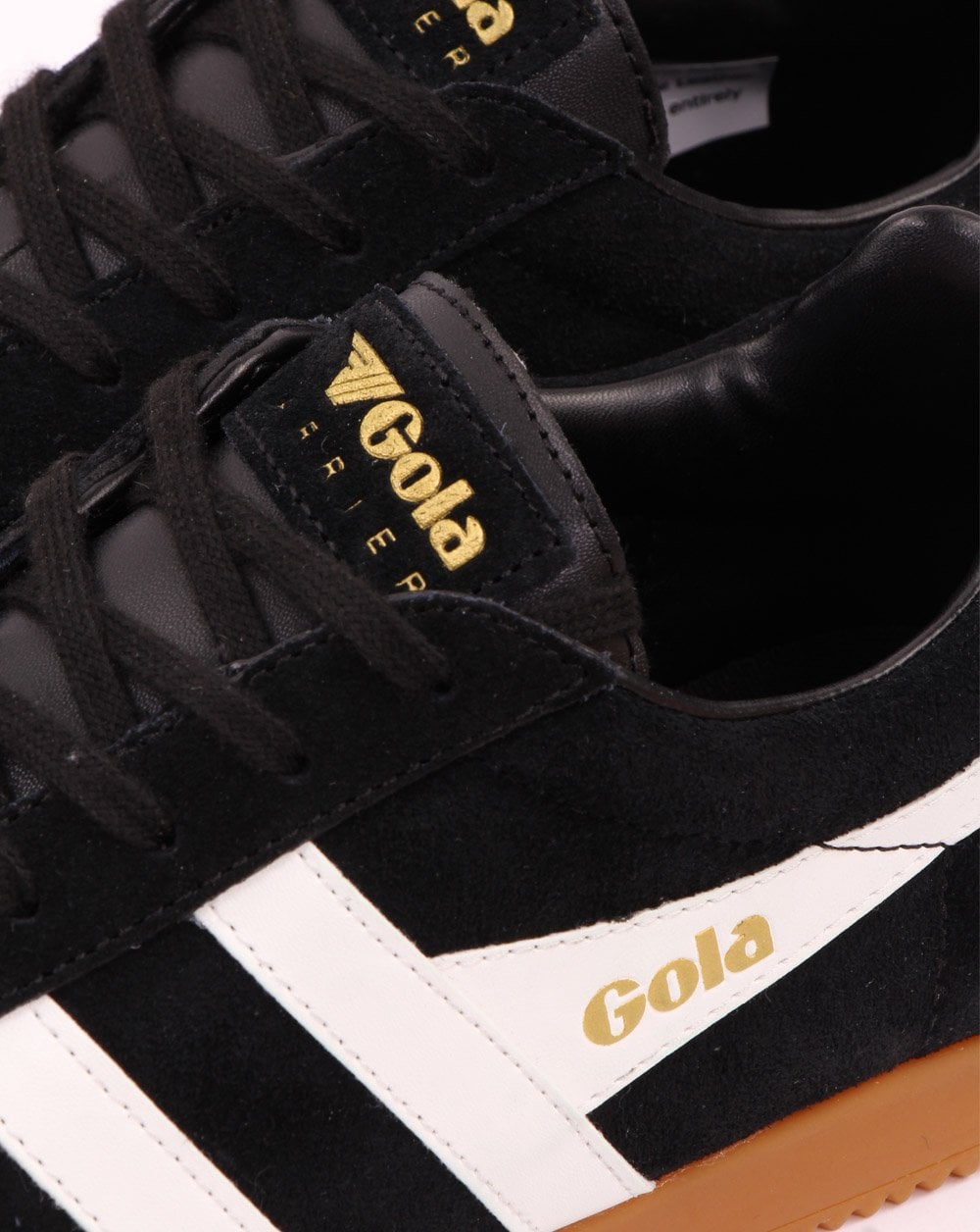 Gola Harrier Suede Trainer Black/White