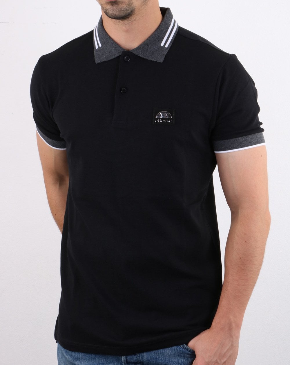 Ellesse Italia Polo Shirt Black