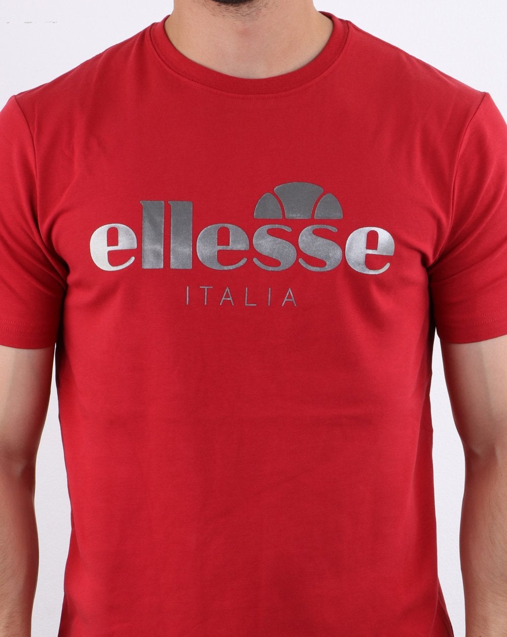 Ellesse Lucchese T Shirt Burgundy