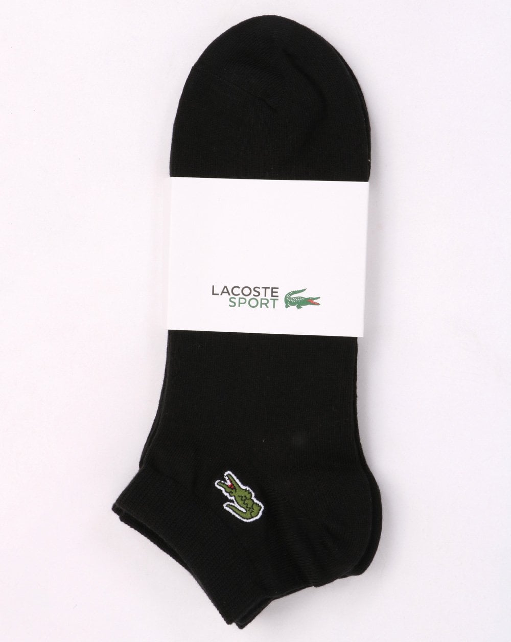 Lacoste Low Cut Socks 3 Pack Black