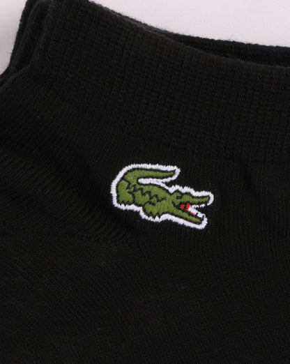 Lacoste Low Cut Socks 3 Pack Black