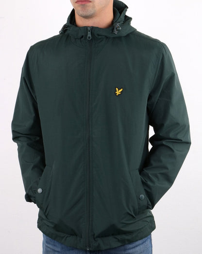 Lyle And Scott Zip Through Hooded Jacket Jade