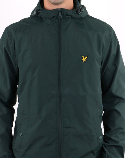 Lyle And Scott Zip Through Hooded Jacket Jade