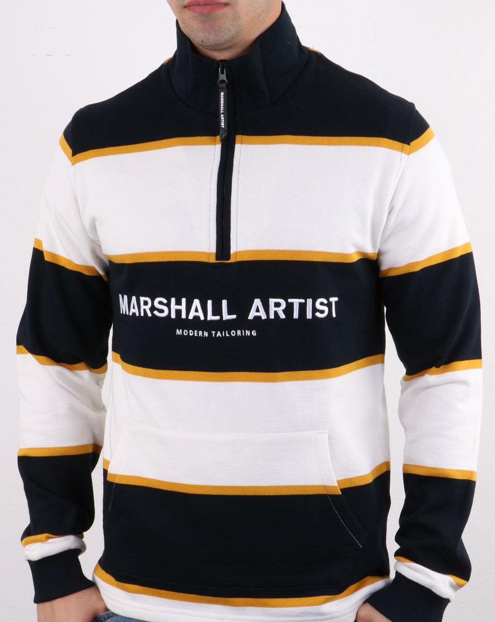 Marshall Artist Hoop Half Zip Navy/White