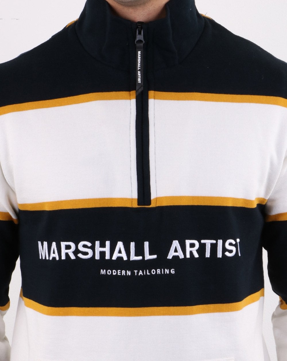 Marshall Artist Hoop Half Zip Navy/White