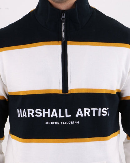 Marshall Artist Hoop Half Zip Navy/White