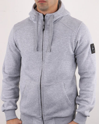 Marshall Artist Siren Full Zip Hoodie Grey Marl