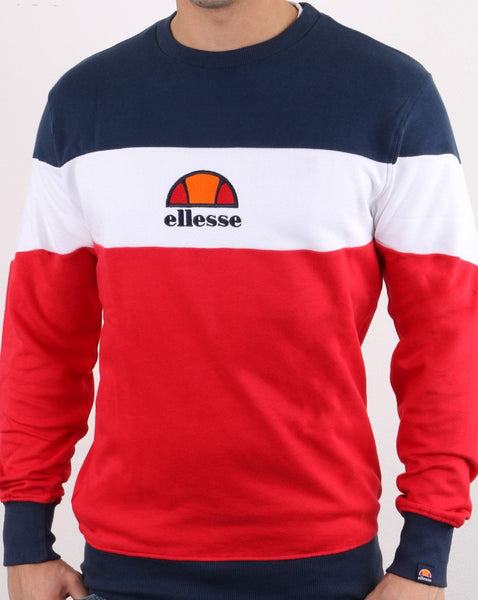 Ellesse Tri Sweatshirt Red/White/Navy