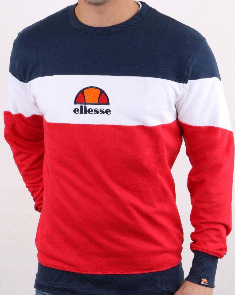 Ellesse Tri Sweatshirt Red/White/Navy