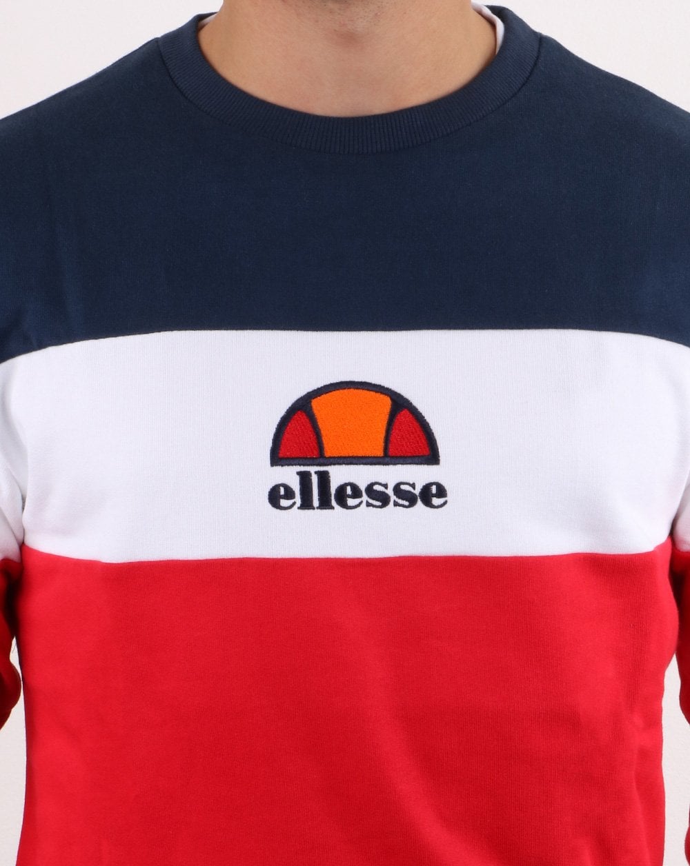 Ellesse Tri Sweatshirt Red/White/Navy