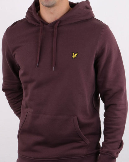 Lyle And Scott Pullover Hoodie Berry