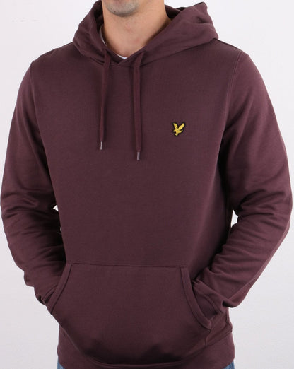 Lyle And Scott Pullover Hoodie Berry