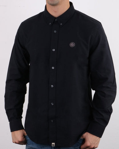 Pretty Green Sterling Ls Oxford Shirt Black