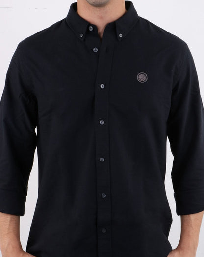 Pretty Green Sterling Ls Oxford Shirt Black