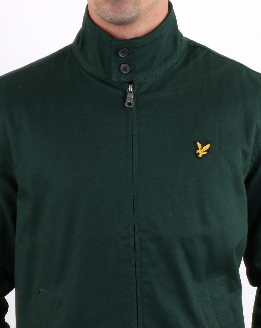 Lyle And Scott Check Lined Harrington Jacket Jade