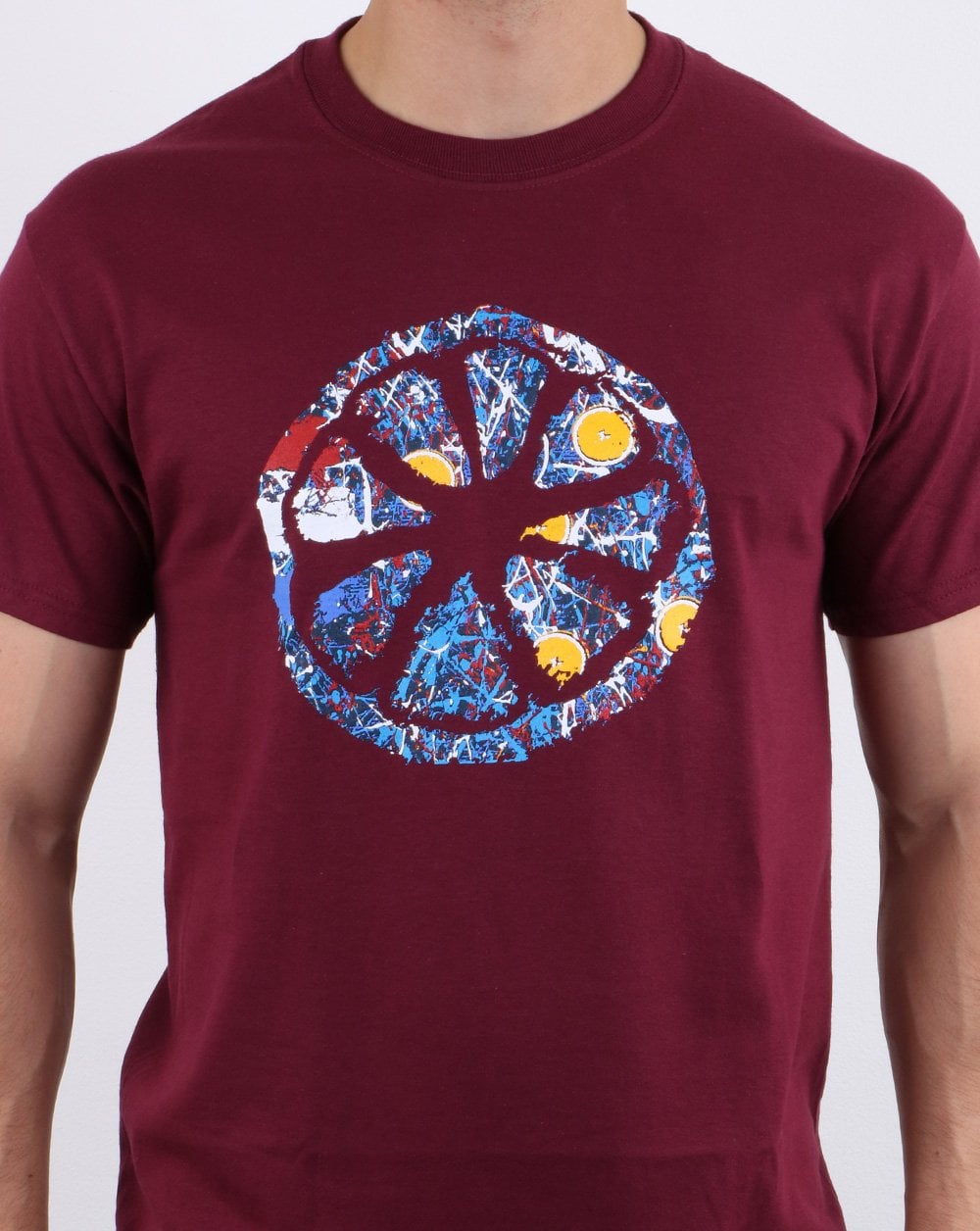 80s Casual Classics Jackson Pollock No.5 T-shirt Claret