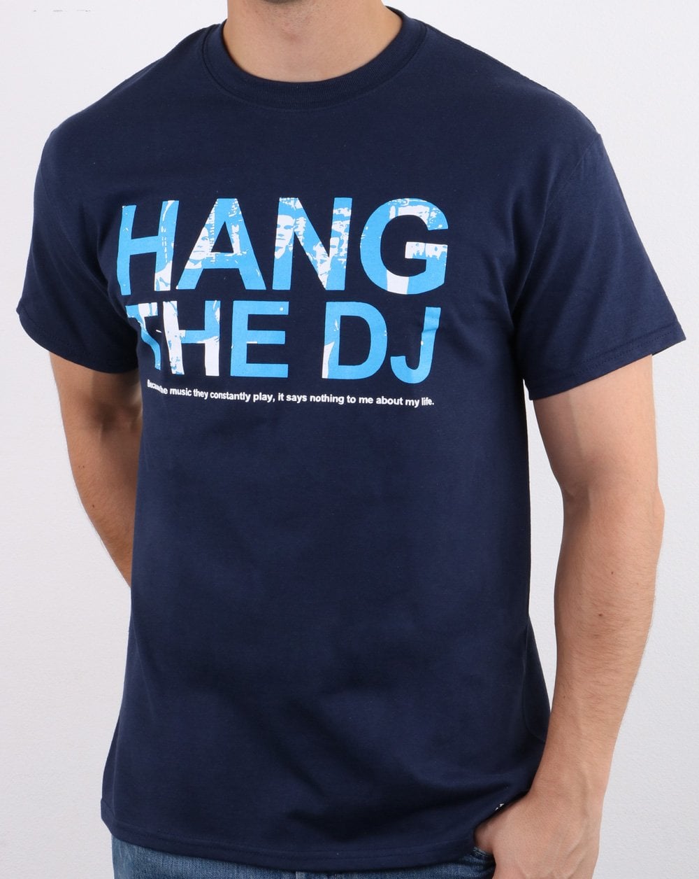 80s Casual Classics Hang The DJ T-shirt Navy