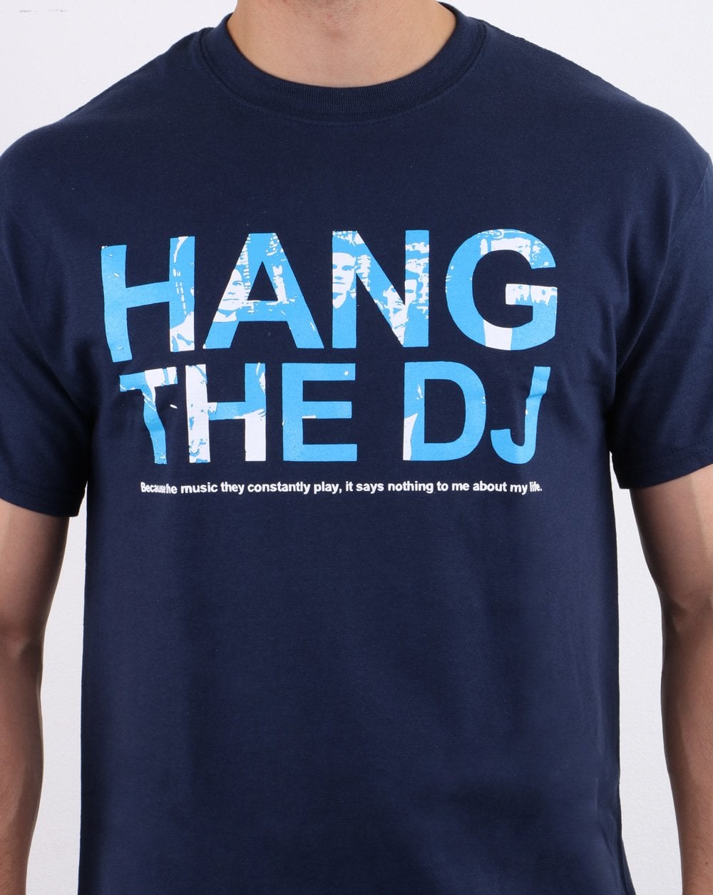 80s Casual Classics Hang The DJ T-shirt Navy