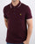Lyle And Scott Tipped Polo Shirt Burgundy/White