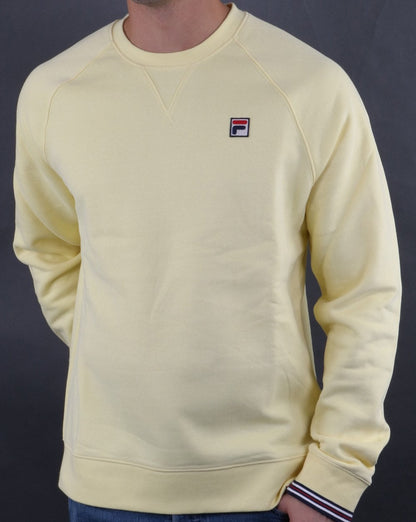 Fila Vintage Pozzi Crew Sweat Lemonade