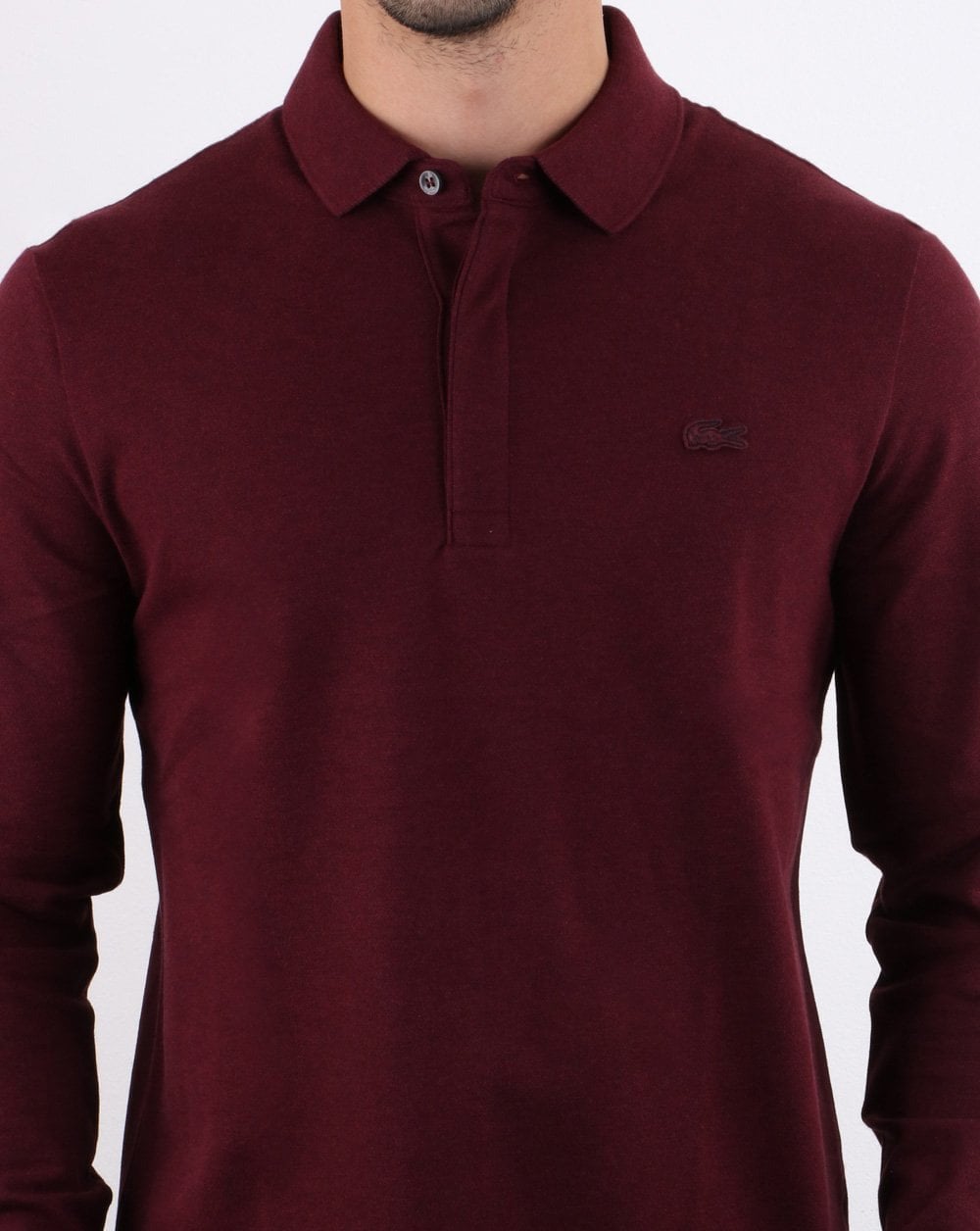 Lacoste Long Sleeve Polo Deep Burgundy