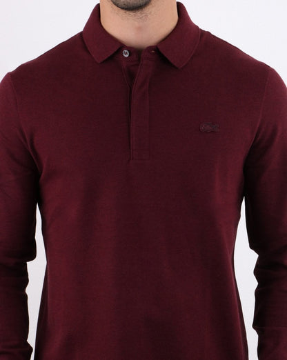 Lacoste Long Sleeve Polo Deep Burgundy