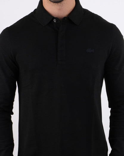 Lacoste Long Sleeve Polo Black