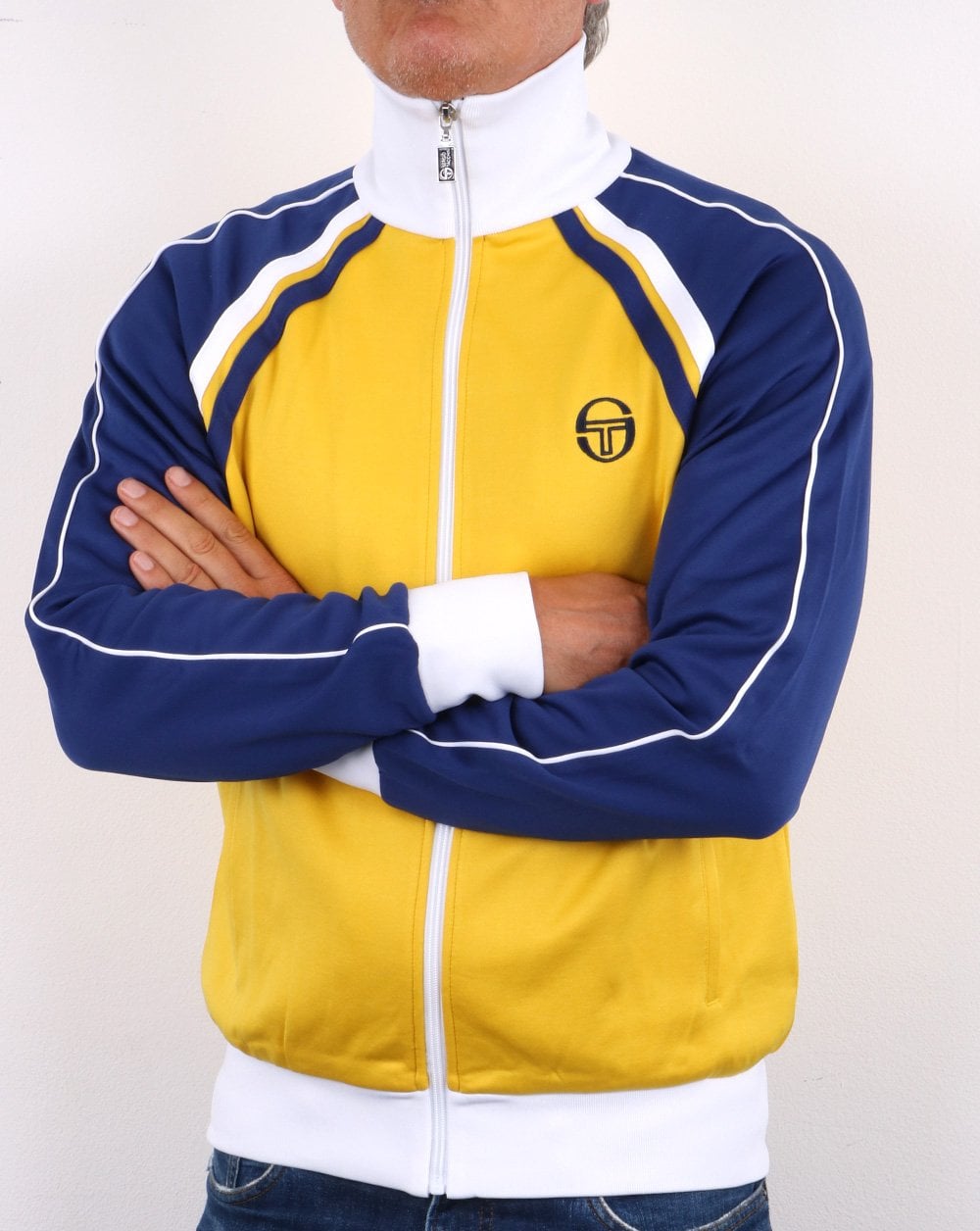 Sergio Tacchini Ghibli Track Top Yellow/Vintage Blue