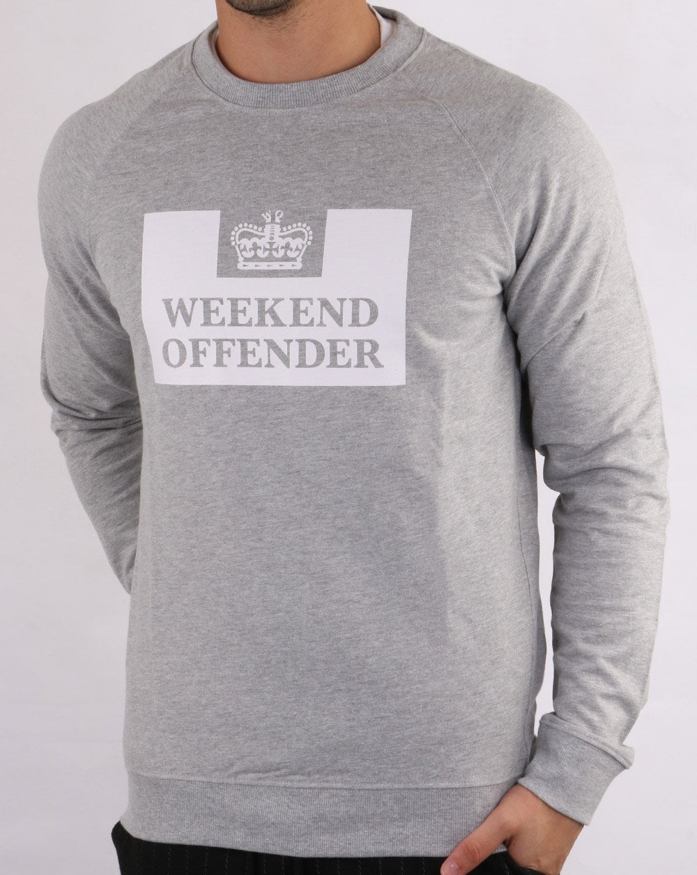 Weekend Offender Penitentiary Sweatshirt Grey Marl