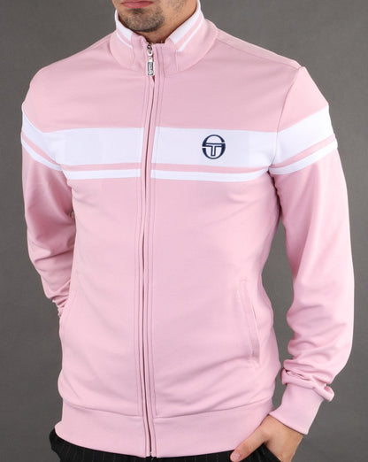 Sergio Tacchini Masters Track Top Pink/White