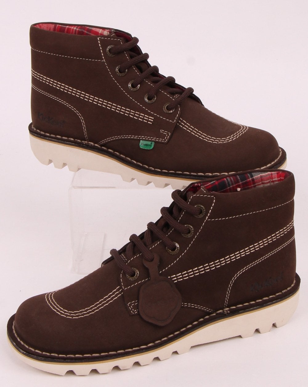 Kickers Kick Hi Nubuck Boot Chocolate Brown