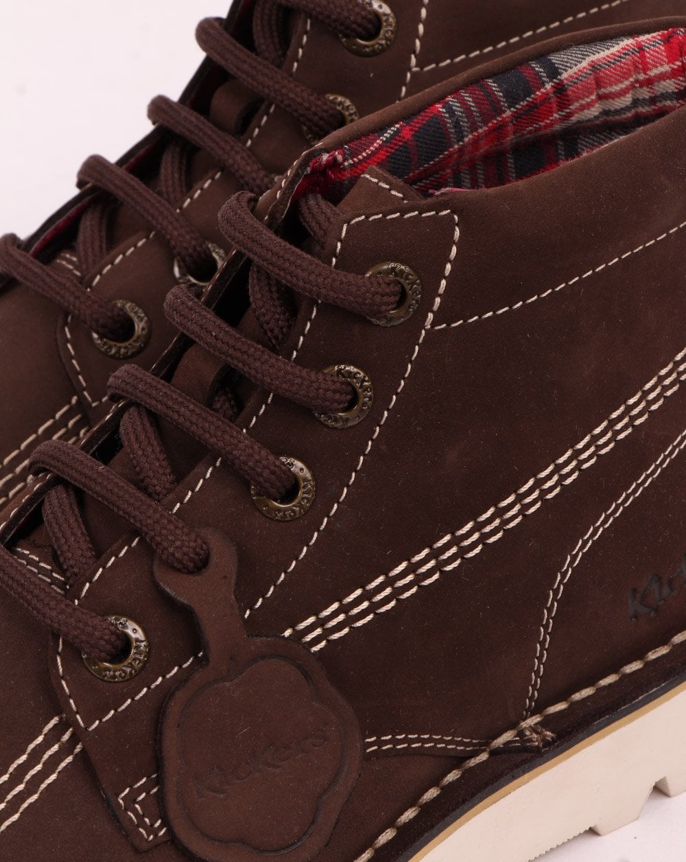 Kickers Kick Hi Nubuck Boot Chocolate Brown