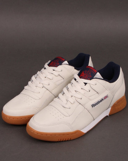 Reebok Workout Plus Trainers Chalk/Navy