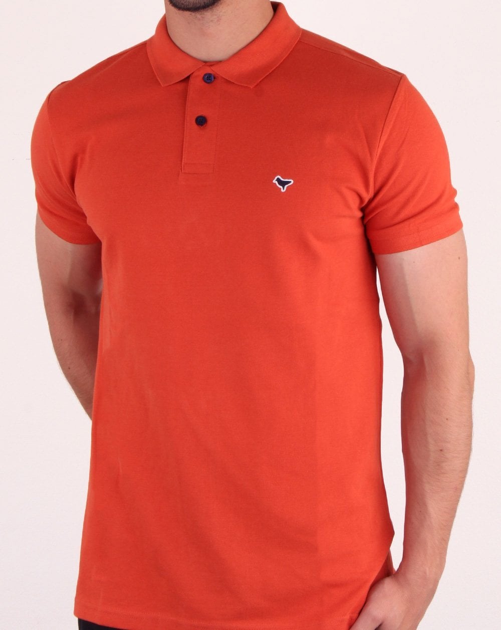 Weekend Offender Dove Polo Shirt Orange