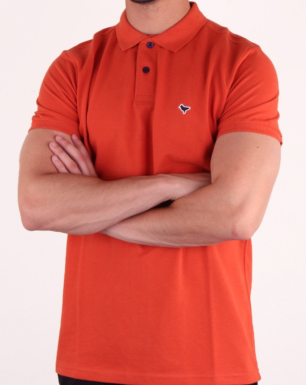 Weekend Offender Dove Polo Shirt Orange