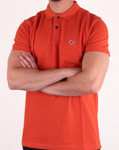 Weekend Offender Dove Polo Shirt Orange