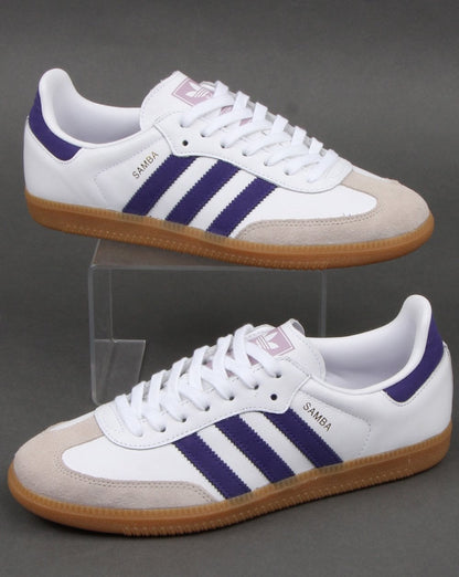 Adidas Samba Og Trainers White/Purple