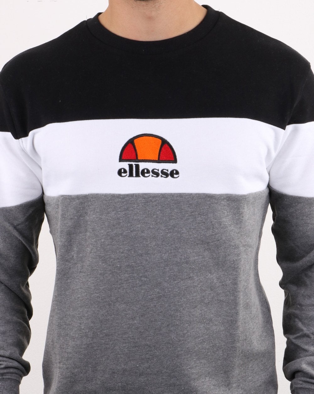 Ellesse Tri Sweatshirt Grey/white/black