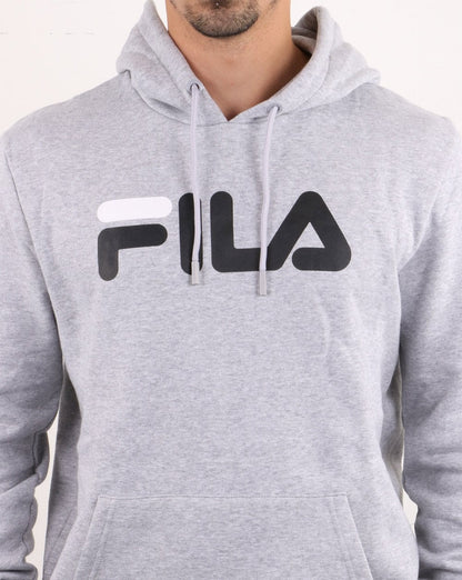 Fila Vintage Fiori Logo Hoodie Light Grey Marl