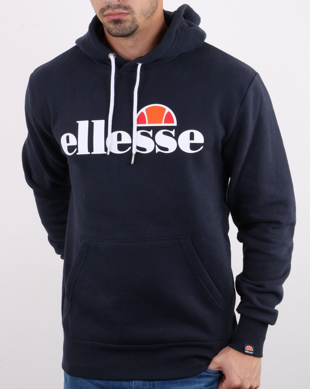 Ellesse Logo Hoody Navy