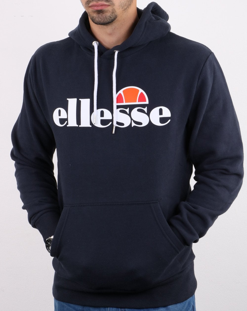 Ellesse Logo Hoody Navy